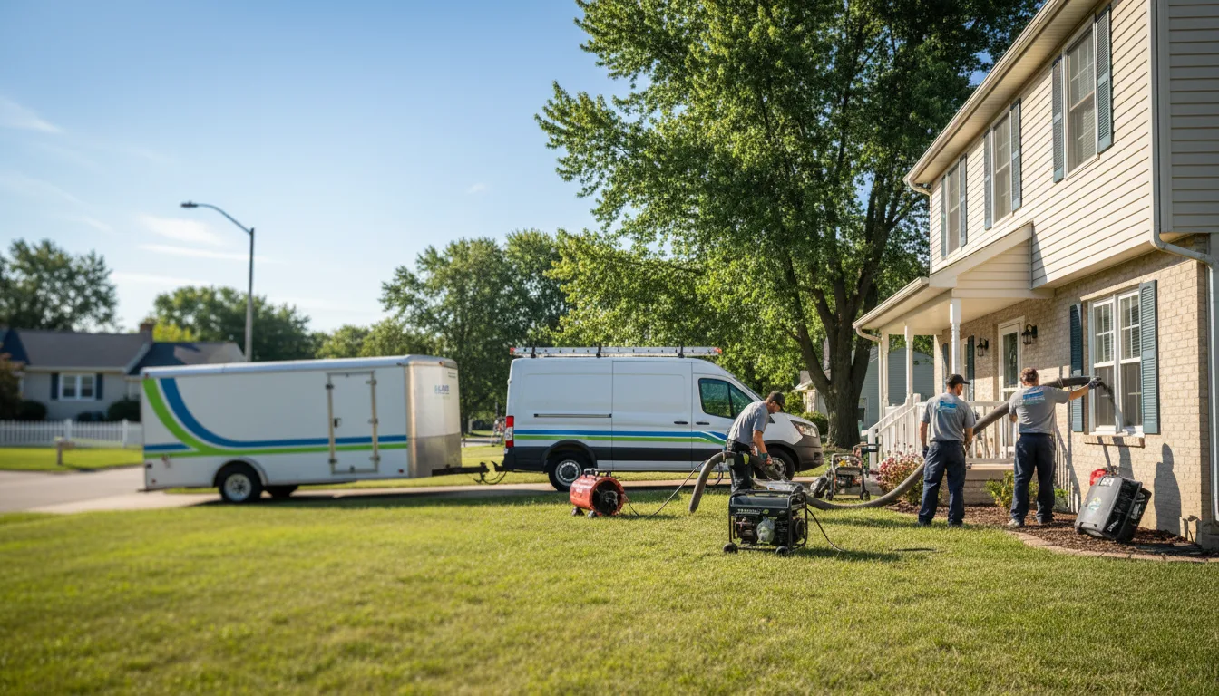 Flooded Basement Restoration And Cleanup With Repair in Center Point, IA near me